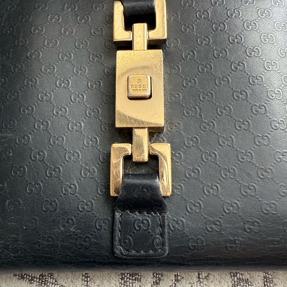 Gucci Jackie GG Bi-fold Compact Leather Wallet Vintage - Picture 3 of 10